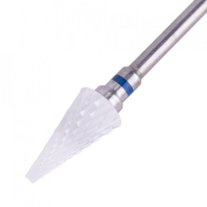 Bit/Cap de freza | Conic(triunghi) | Ceramica | Pentru gel | Albastru - Duritate medie
