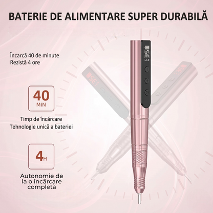 Freza Profesionala Reincarcabila – 35.000 RPM, Wireless Design