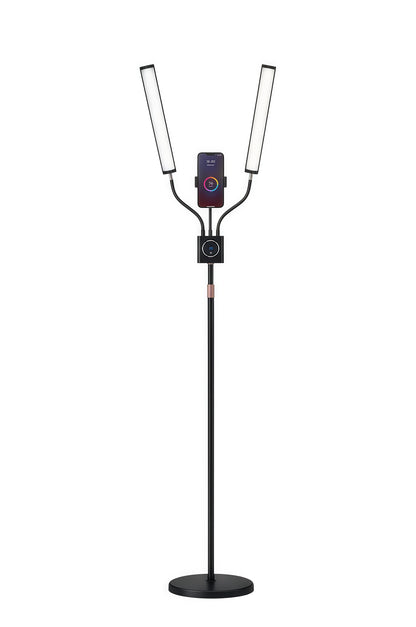 Lampa LED profesionala cu iluminare dubla si suport smartphone – CS-D50S