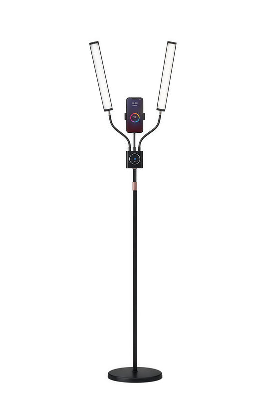Lampa LED profesionala cu iluminare dubla si suport smartphone – CS-D50S