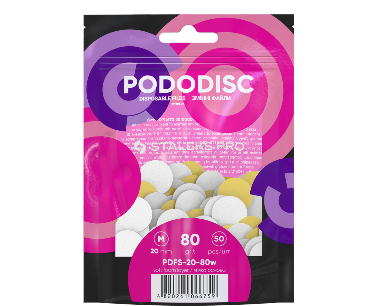 Rezerve pododisc Staleks 20mm granulatie 80 set 50 buc