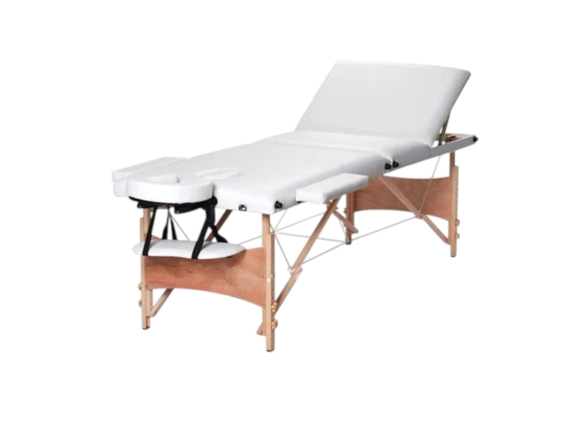 Pat Cosmetica cu 3 Sectiuni, LATIME 70cm -ALB, LEMN