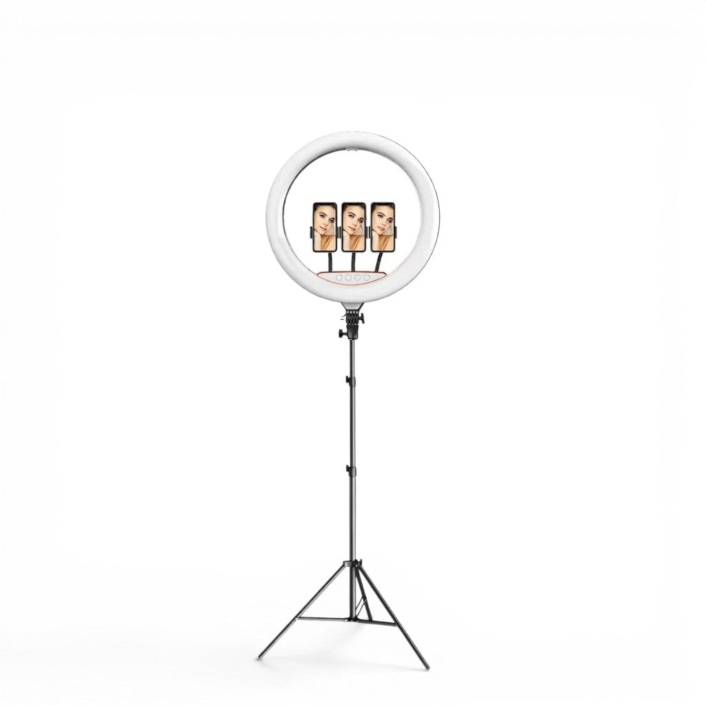RING LIGHT LED 56cm, 55w, trepied 2m, telecomanda