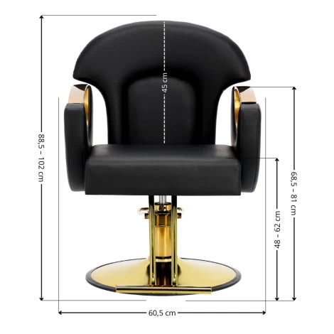 Scaun profesional coafor / frizerie Jayce – Hidraulic | Rotativ | Ergonomic