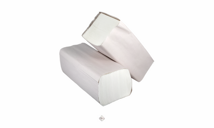 Prosoape hartie pliate V, Premium, alb, 2 straturi, 150 foi