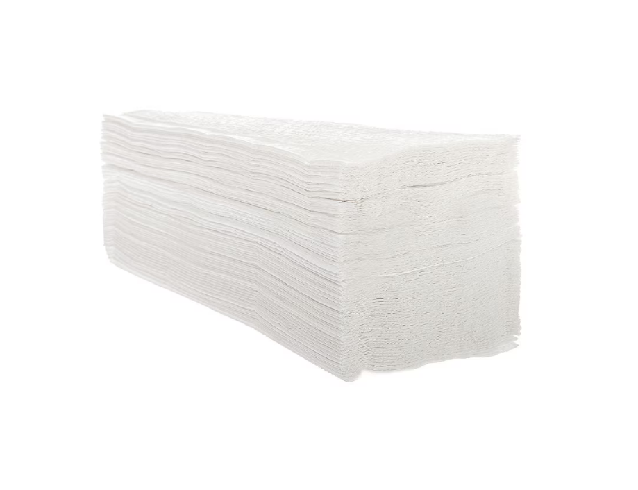 Prosoape hartie pliate V, Premium, alb, 2 straturi, 150 foi