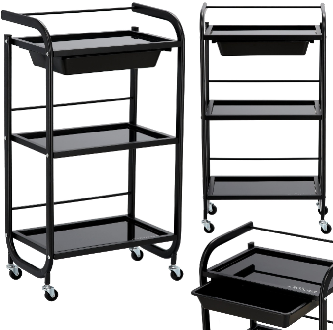 Ucenic metalic cu rafturi din sticla 3-PK-0030