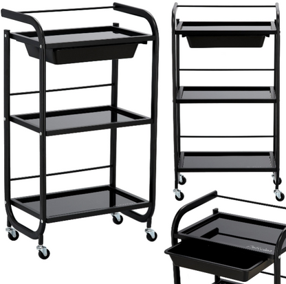 Ucenic metalic cu rafturi din sticla 3-PK-0030