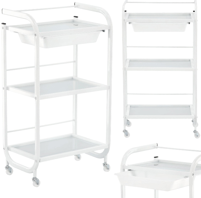 Ucenic metalic cu rafturi din sticla 3-PK-0030