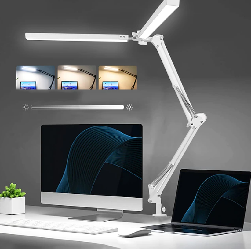 Lampa LED bagheta dubla, cu prindere de masa