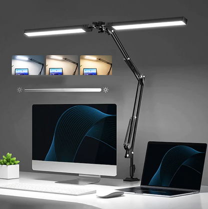 Lampa LED bagheta dubla, cu prindere de masa