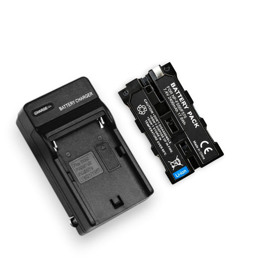 Kit Acumulator + Incarcator NP-F550 / F570 – 7.4V, 2400mAh