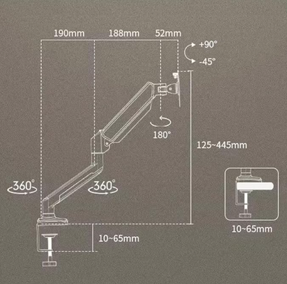Aspirator Profesional pentru Manichiura UA-002 – Braț Reglabil, Filtru Lavabil si Iluminare LED