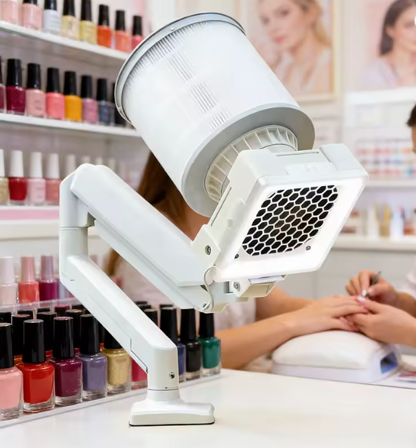 Aspirator Profesional pentru Manichiura UA-002 – Braț Reglabil, Filtru Lavabil si Iluminare LED