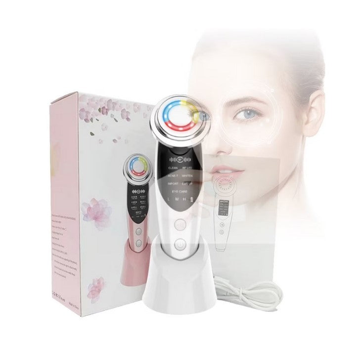 Aparat pentru intinerirea pielii | 7in1 | masaj facial, lifting, anti rid, lumina led, curatare pori, indepartare riduri si cearcane