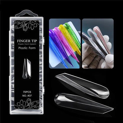 Tipsuri Reutilizabile Dual Forms NO. #37 – Extreme Cat Claws & 3D Nails (70 buc)