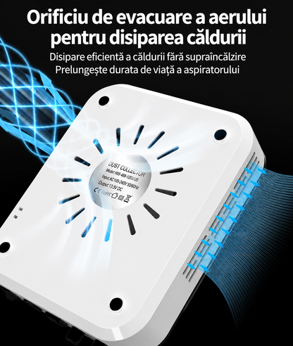 Aspirator manichiura cu sistem de racire si evacuare aer laterala pentru protectie supraincalzire si motor puternic rezistent