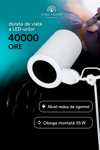 Aspirator Unghii Profesional cu LED si Reglaj Intensitate