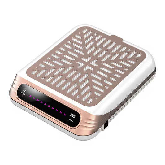 Aspirator Profesional pentru Manichiura BLUEQUE 858-16 Rose Gold | Reincarcabil | Display Digital 