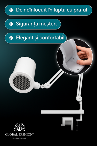 Aspirator Unghii Profesional cu LED si Reglaj Intensitate