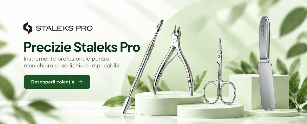 Precizie Staleks Pro - instrumente profesionale pentru manichiură și pedichiură. Descoperă colecția.