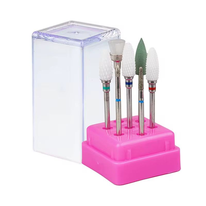 Set de bituri profesionale pentru freza prezentat in suport de depozitare