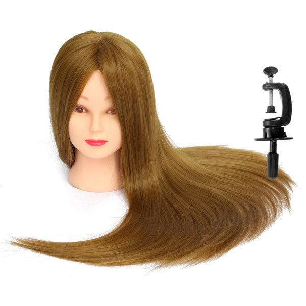 Cap de practica pentru coafor, par blond, 60cm