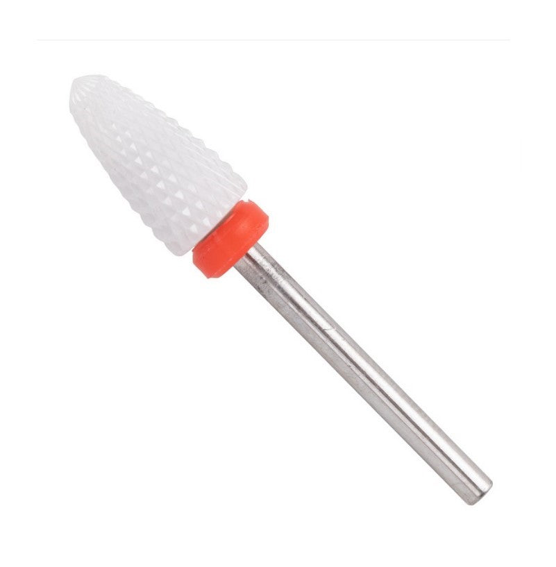 Capat de freza / Bit ROSU | Conic 13 MM | Ceramica | Duritate mica - Fină