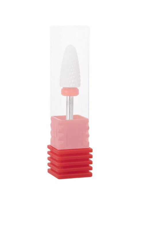 Capat de freza / Bit ROSU | Conic 13 MM | Ceramica | Duritate mica - Fină