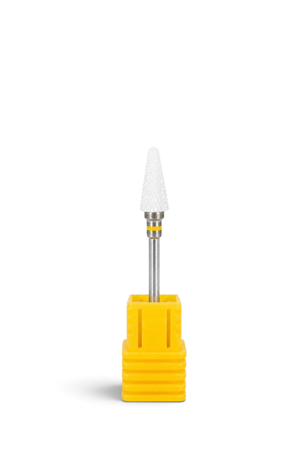 Capat Freza Ceramic Conic Alb 8 x 14 mm – Bit Abrazivitate Foarte Fina XF