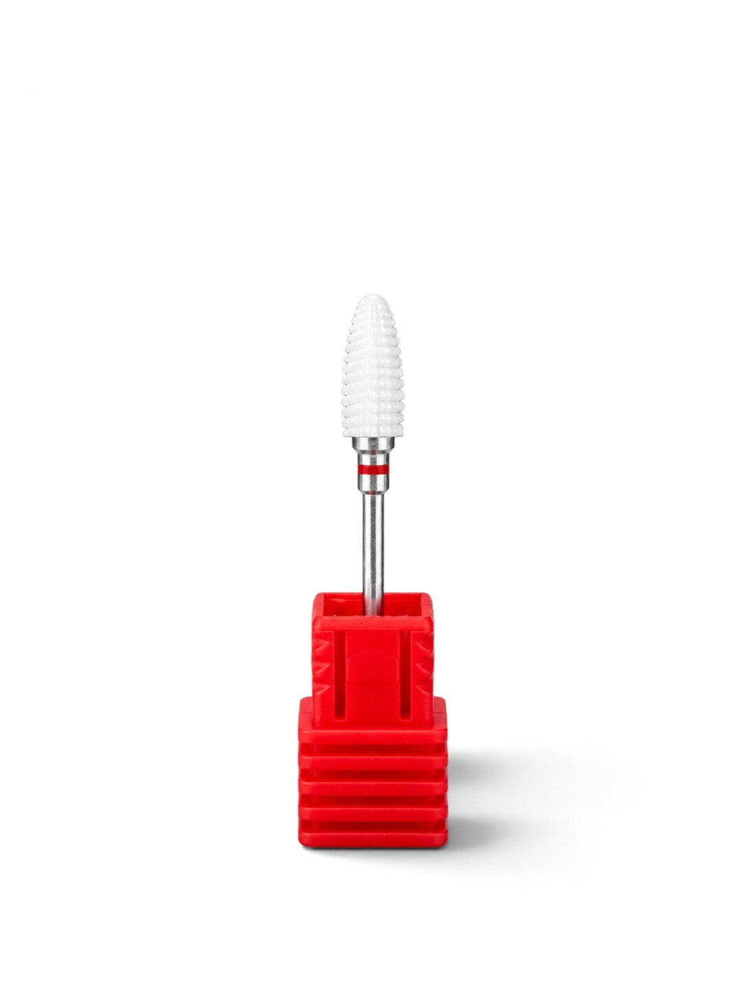 Capat freza ceramic conic alb 5x15mm bit abrazivitate fina.