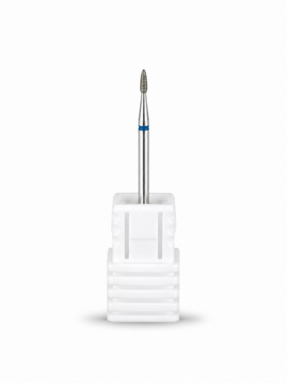 Capat freza diamantat flacara mica albastru 4mm bit abrazivitate medie.