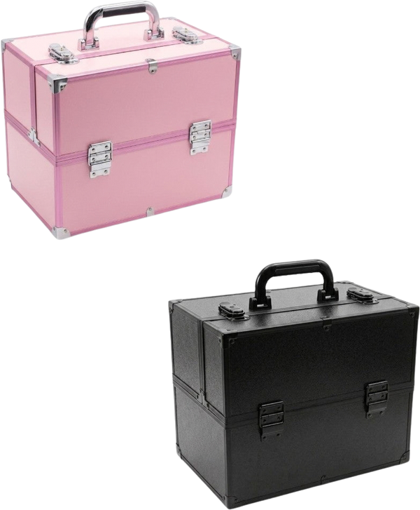 Geanta Mare Cosmetice cu Organizator, Model Extensibil - Matte Edition