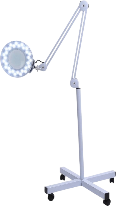 Lampa LED cu lupa cosmetica profesionala,lumina rece, 5x, roti