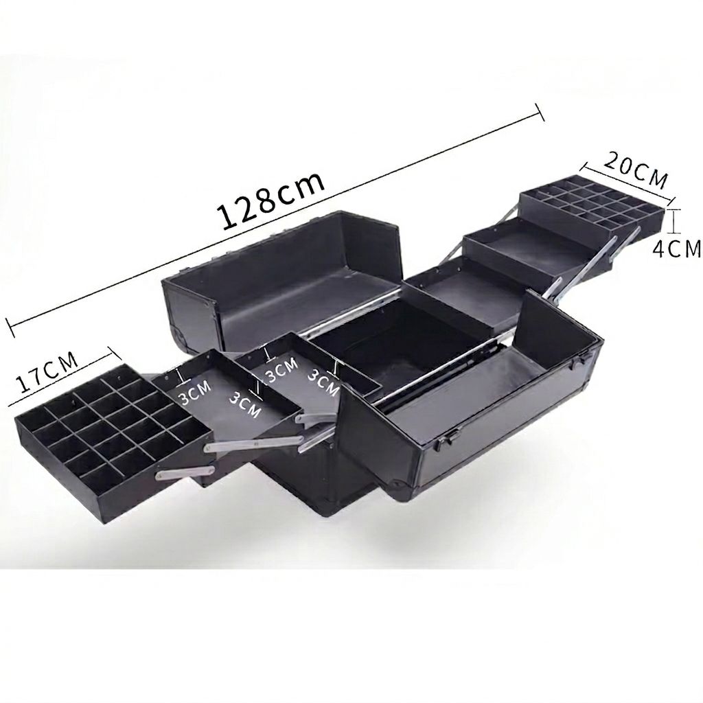 Geanta Cosmetica Grande XL – Organizator Profesional, cu Bareta Umar