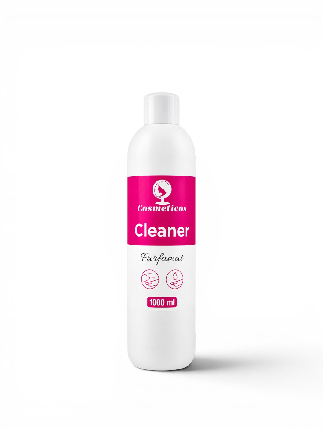 Degresant profesional pentru unghii Cosmeticos Cleaner Parfumat 1000 ml pe fundal alb