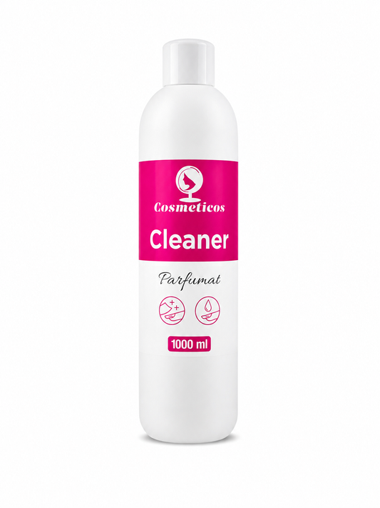 Degresant profesional pentru unghii Cosmeticos Cleaner Parfumat 1000 ml pe fundal alb