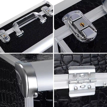 Geanta medie cosmetice, tip valiza aluminiu