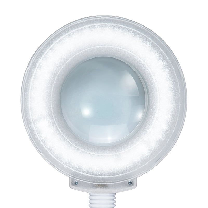 Lampa cu Lupa LED pe Stativ Reglabil – Gat Flexibil, Baza Scoica Stabila