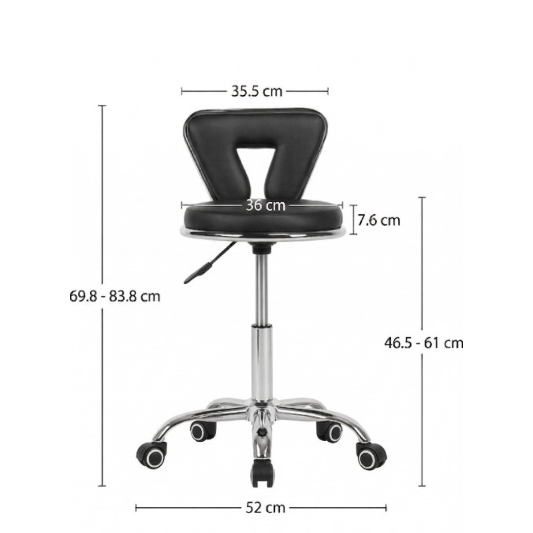 Scaun Rotativ Profesional, Design V-Shape, Suport Lombar – Negru/Alb