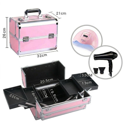 Geanta Medie Cosmetice, Cu Organizator Extensibil, Matte Edition