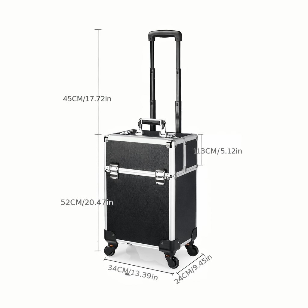 Geanta Troler Organizator Profesional C70 – Compartimentat, pentru Machiaj si Manichiura