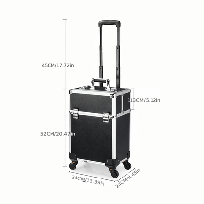 Geanta Troler Organizator Profesional C70 – Compartimentat, pentru Machiaj si Manichiura