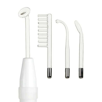 Electroderm portabil cu set de electrozi universali din sticla pentru tratamente cosmetice profesionale, revitalizarea p