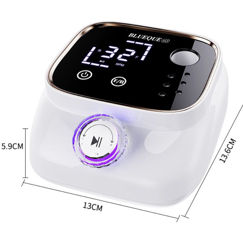 Freza electrica BQ-113 prezentata cu dimensiunile unitatii de control