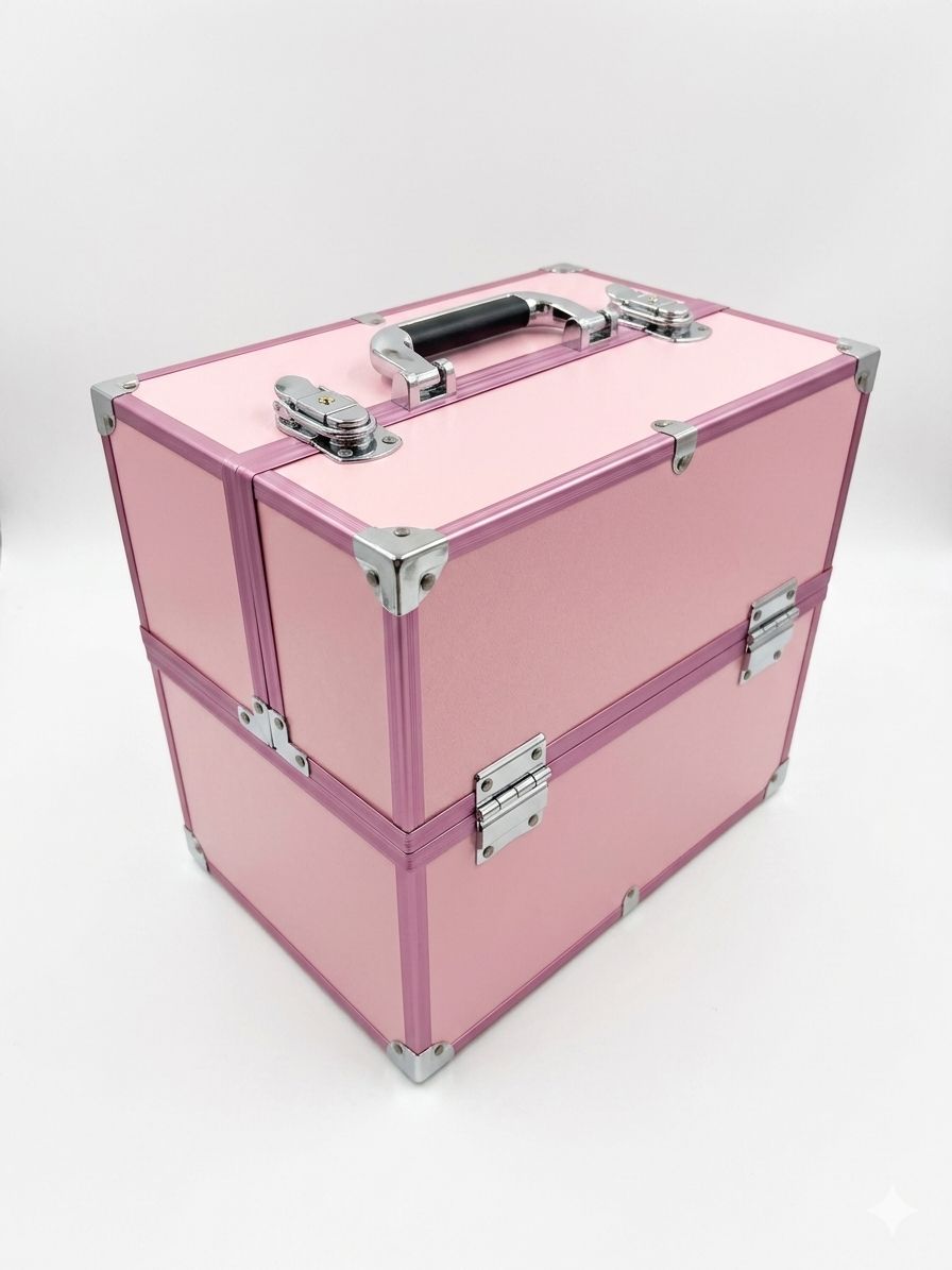 Geanta Mare Cosmetice cu Organizator, Model Extensibil - Matte Edition