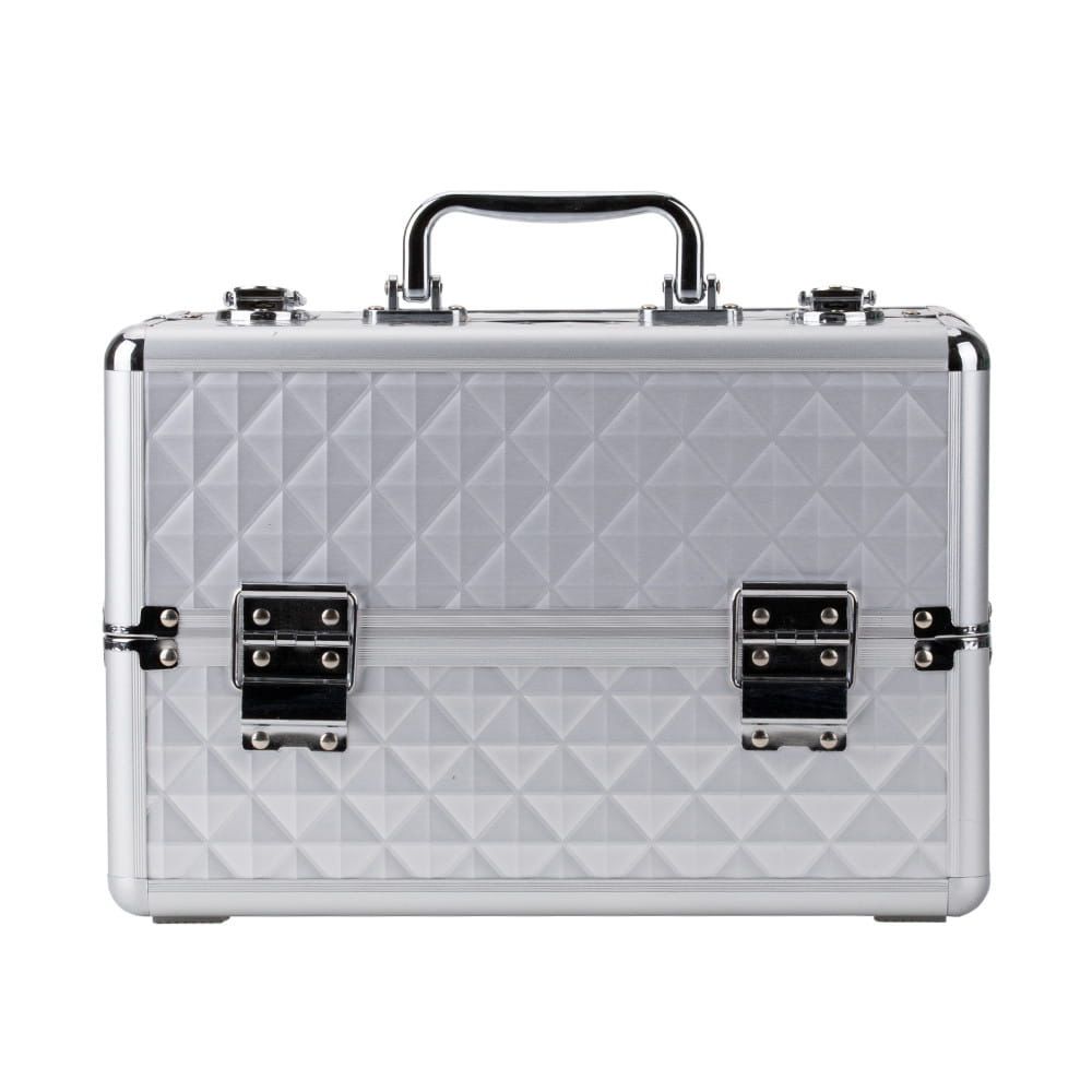 Geanta medie cu organizator | Diamond 3D | SILVER | marimea M