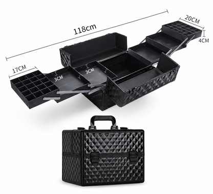 Geanta mare cu organizator | Diamond 3D | NEGRU | marimea XL