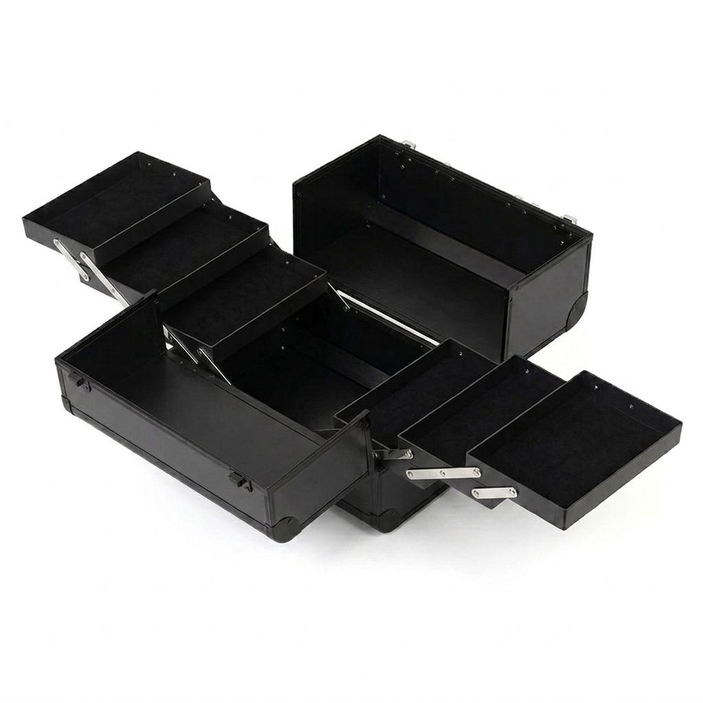 Geanta Mare Cosmetice cu Organizator, Model Extensibil - Matte Edition