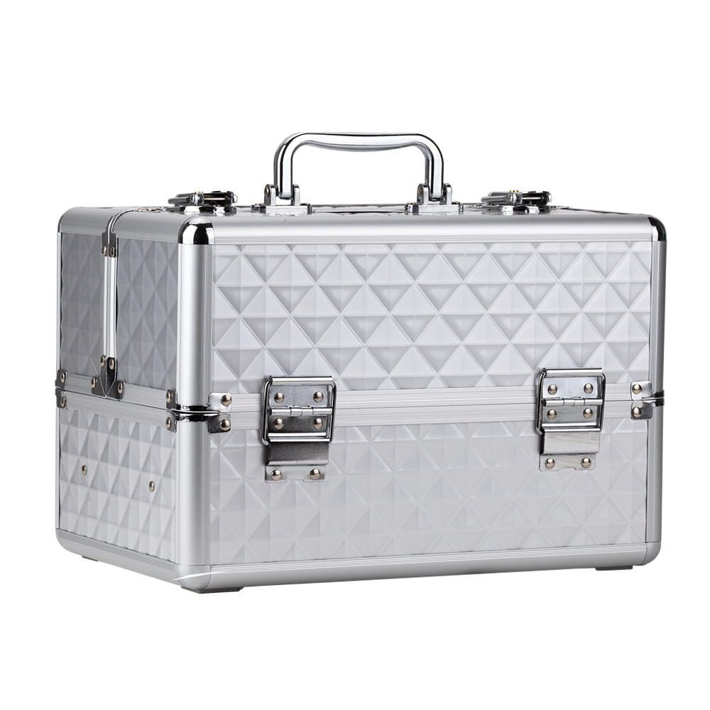 Geanta medie cu organizator | Diamond 3D | SILVER | marimea M